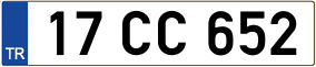 Truck License Plate